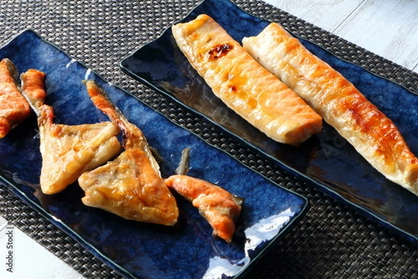Obraz 美味しそうな焼き魚（鮭ハラス）