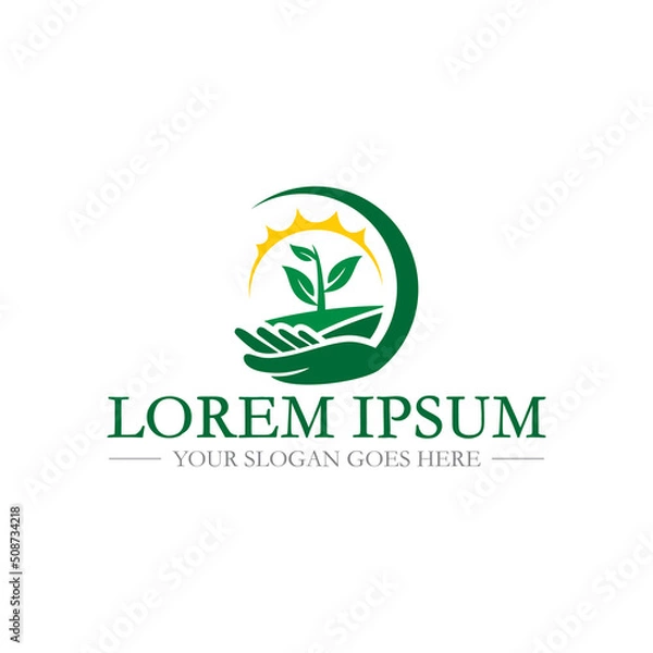 Obraz farm logo , agriculture logo vector