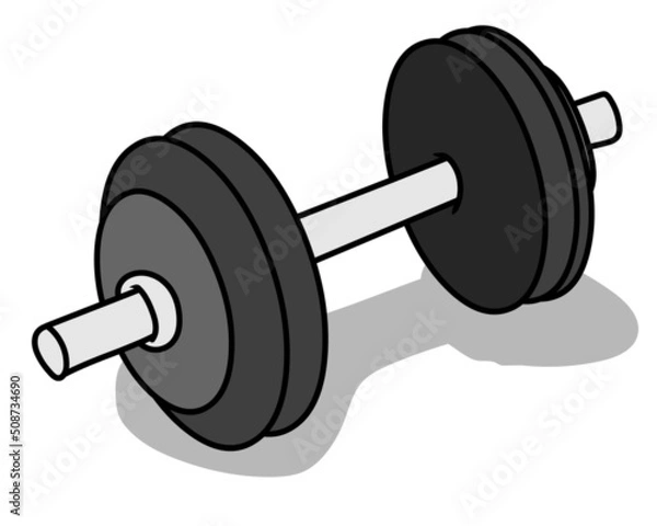 Fototapeta Dumbbell clipart vector