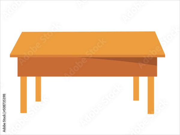 Fototapeta Wooden study table vector