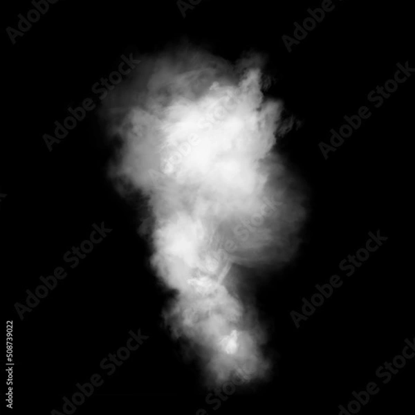 Fototapeta smoke overlay effect. realistic smoke texture overlays. fog overlay effect. atmosphere overlay effect. Isolated black background. Misty fog effect. fume, vapor overlays. steam overlay. smoky texture.