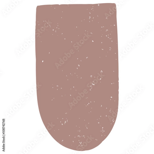 Fototapeta Hand drawn abstract organic shape with grainy texture. Abstract blob organic shape. Creative contemporary aesthetic abstract doodle elements vector illustration.