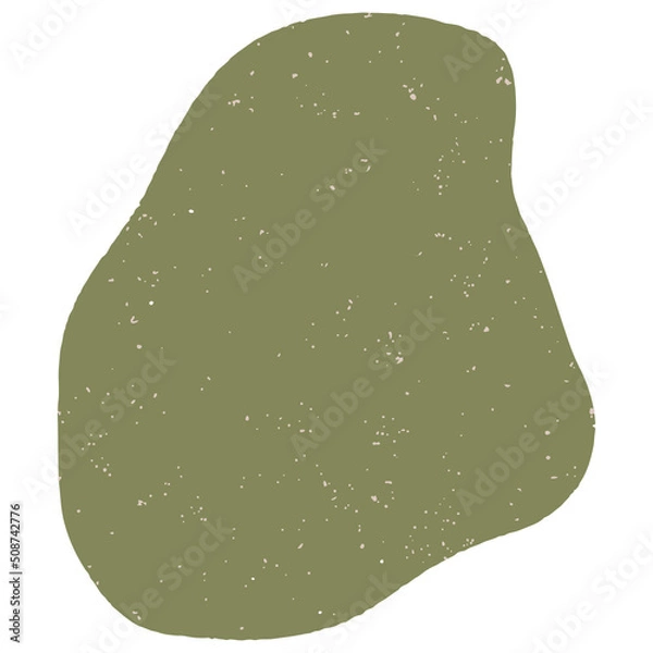 Fototapeta Hand drawn abstract organic shape with grainy texture. Abstract blob organic shape. Creative contemporary aesthetic abstract doodle elements vector illustration.