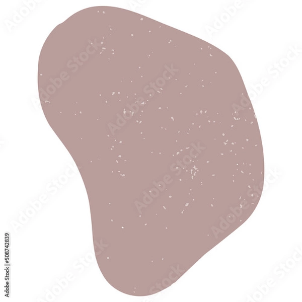 Fototapeta Hand drawn abstract organic shape with grainy texture. Abstract blob organic shape. Creative contemporary aesthetic abstract doodle elements vector illustration.