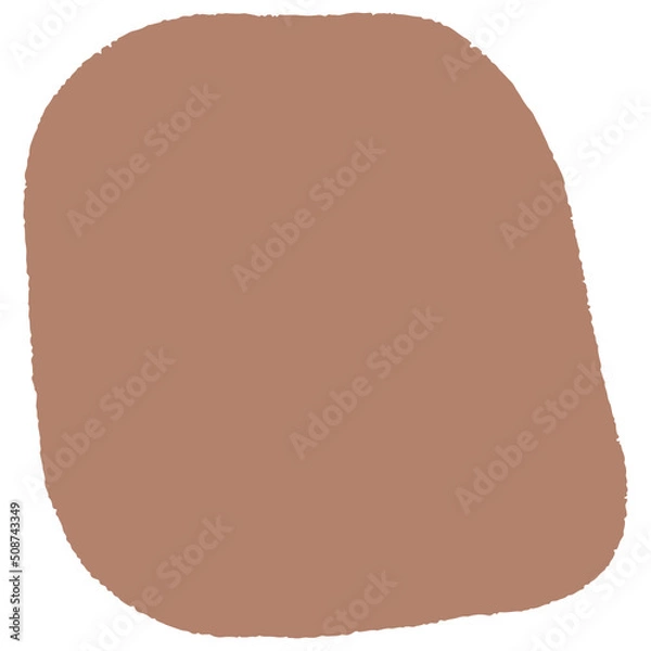 Fototapeta Hand drawn abstract organic shape with grainy texture. Abstract blob organic shape. Creative contemporary aesthetic abstract doodle elements vector illustration.