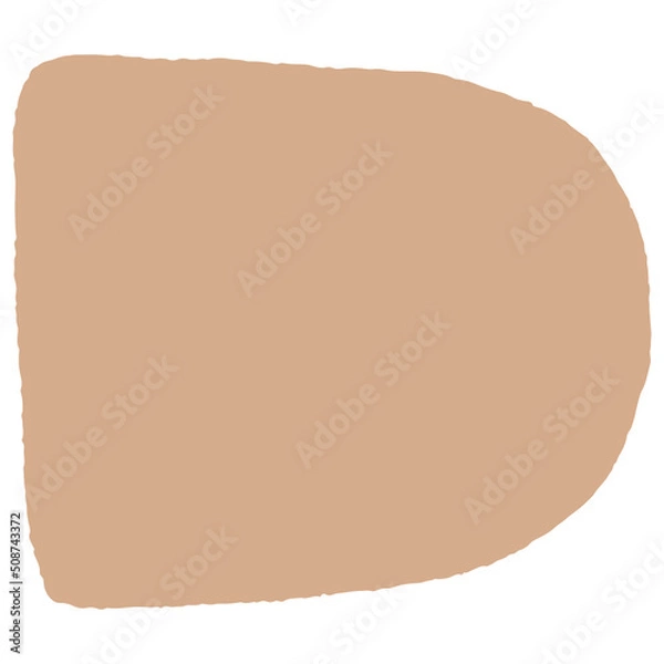 Fototapeta Hand drawn abstract organic shape with grainy texture. Abstract blob organic shape. Creative contemporary aesthetic abstract doodle elements vector illustration.