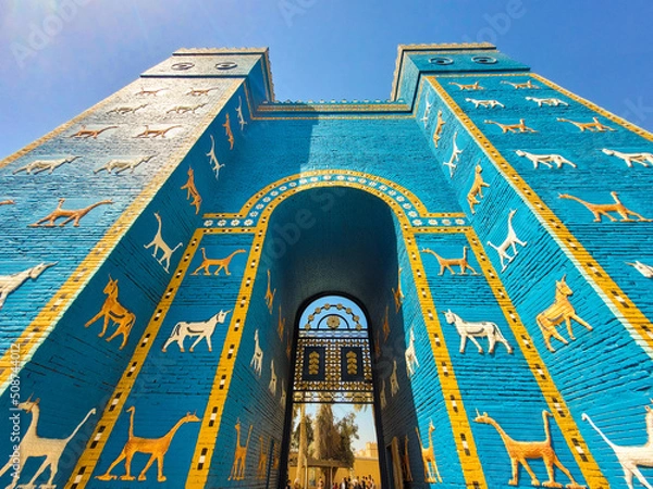 Obraz Ancient Babylon gates in Mesopotamia Nebuchadnezzar