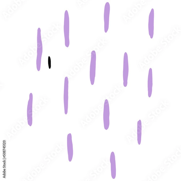 Fototapeta Hand drawn abstract dots pattern. Doodle dotted elements illustration. Scribble dots decorative.