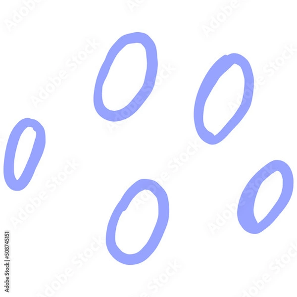 Fototapeta Hand drawn abstract dots pattern. Doodle dotted elements illustration. Scribble dots decorative.