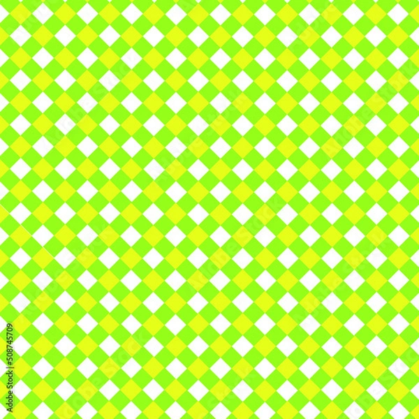 Fototapeta Fabric pattern is the use of square stripes to put colors to create beautiful patterns.