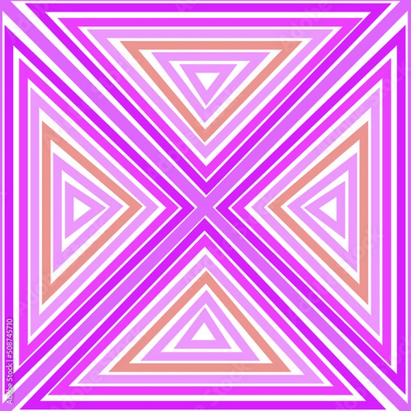 Fototapeta Fabric pattern by using color and contrasting lines to create a beautiful pattern.