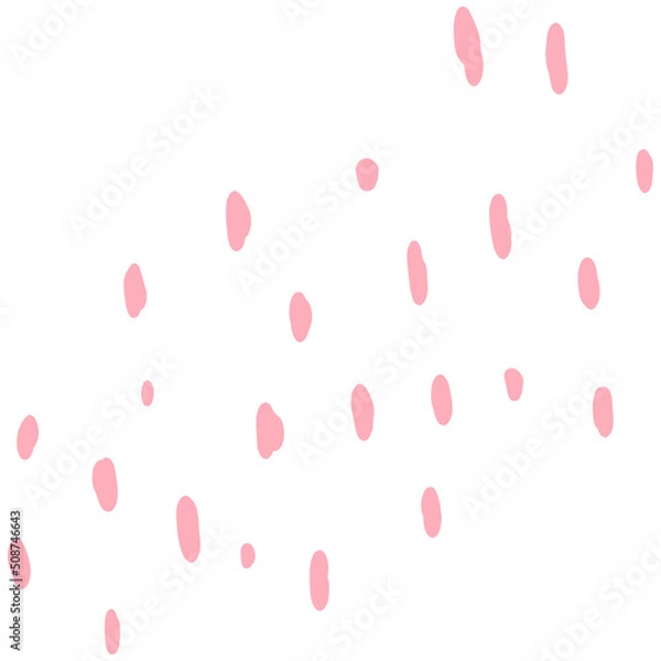 Fototapeta Hand drawn abstract dots pattern. Doodle dotted elements illustration. Scribble dots decorative.