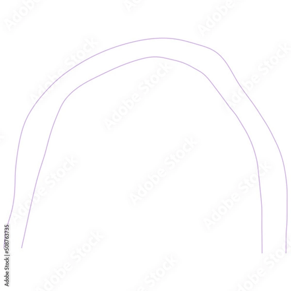 Fototapeta Hand drawn abstract scribble line. Doodle thin line elements illustration. Scribble line decorative.