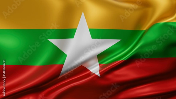 Obraz Myanmar national flag