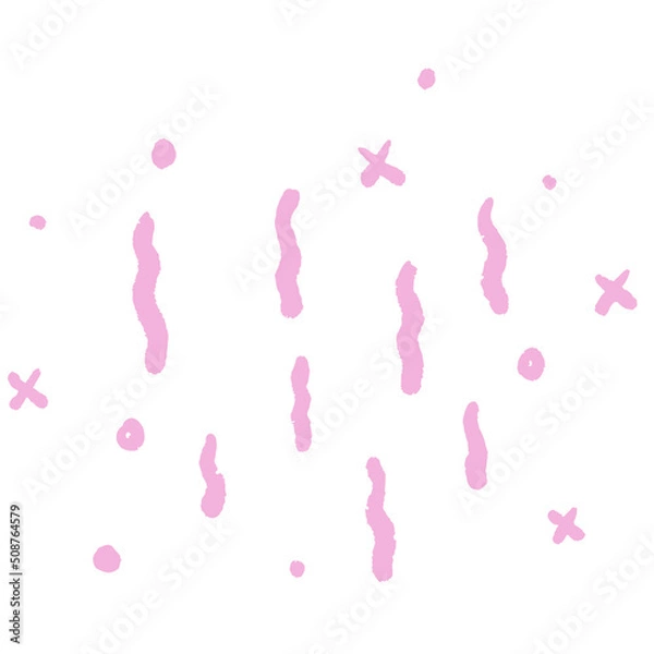 Fototapeta Hand drawn abstract scribble line. Doodle line elements illustration. Scribble line decorative.