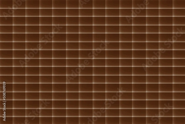 Obraz brown choco grid line ceramic texture material for room decoration