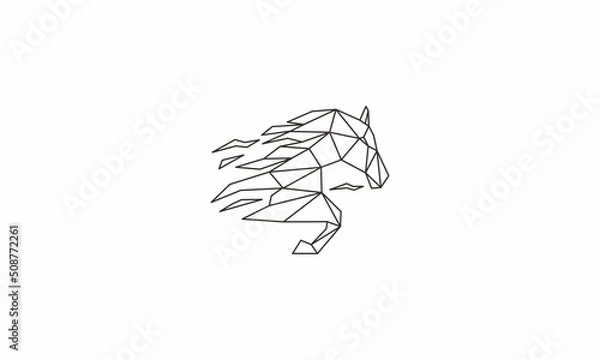 Obraz geometric horse