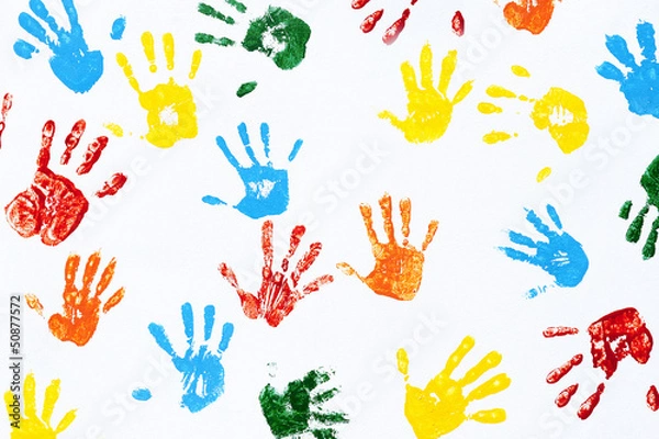 Obraz Prints of hands of child