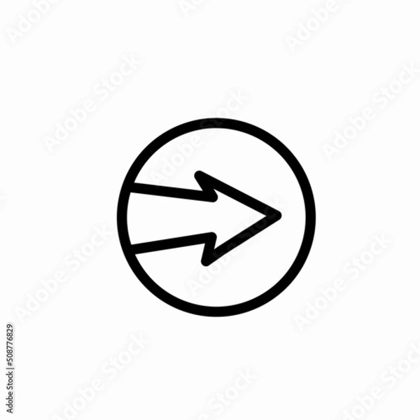 Obraz Black arrow icon set. Vector illustration