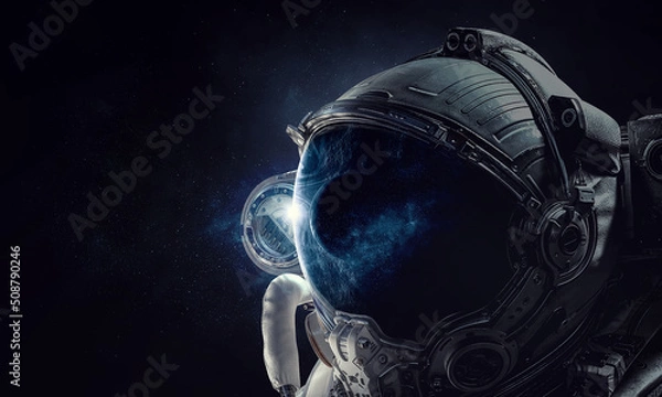 Obraz Astronaut and space exploration theme.