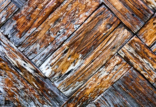 Obraz Old grunge wood background.	
