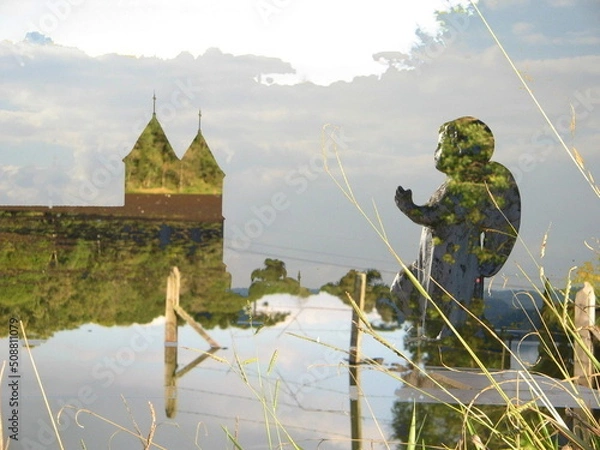 Obraz Angel on the lake