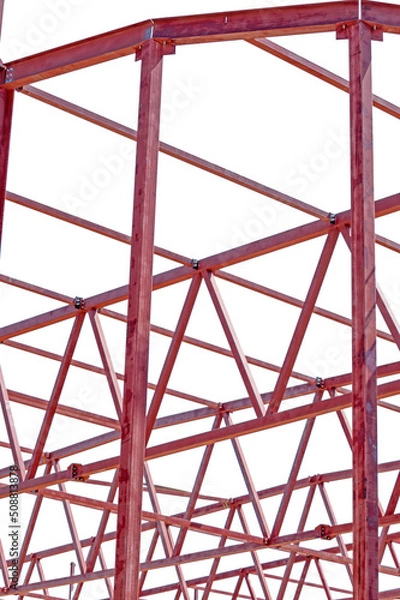 Obraz Steel Frames of A Building Under Construction
