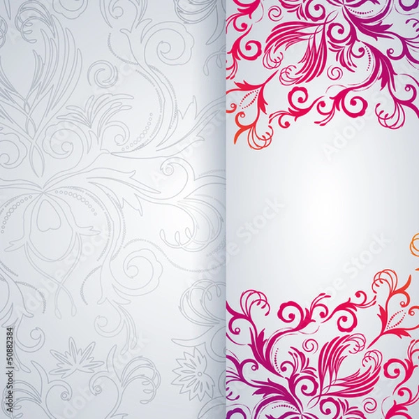 Obraz Abstract background with floral item.