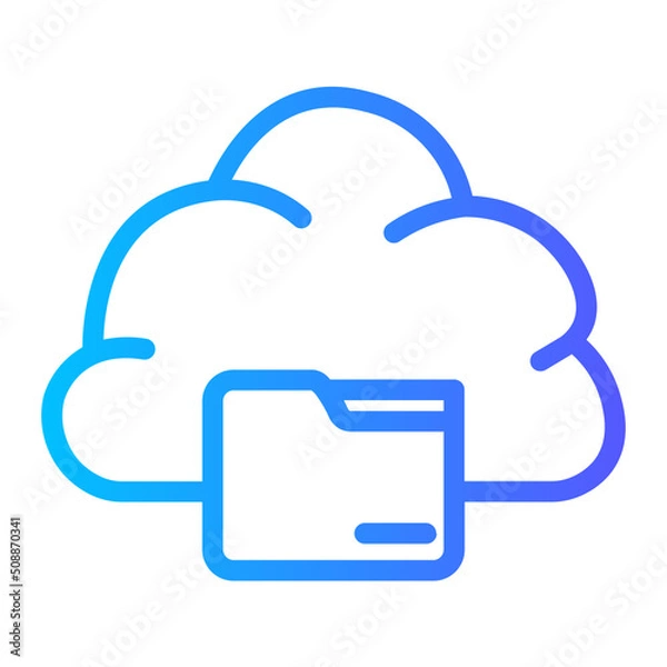 Fototapeta Flat Gradien gradient icon