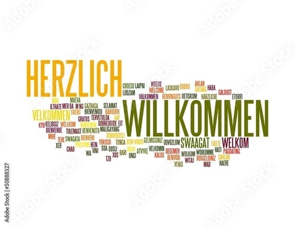 Obraz Herzlich Willkommen