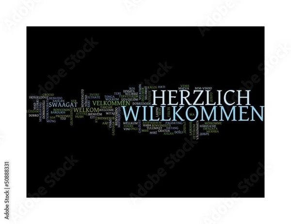 Obraz Herzlich Willkommen