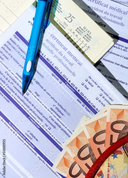 Fototapeta wypadek przy pracy, choroba zawodowa