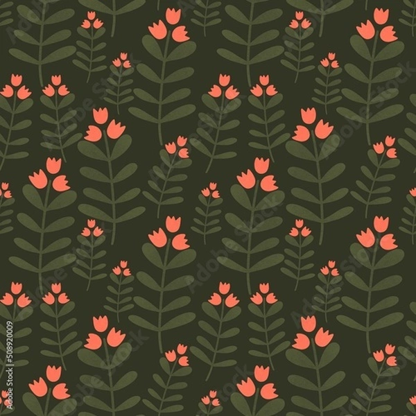 Obraz Floral seamless flower pattern for fabrics and textiles and packaging and gifts and cards and linens and kids