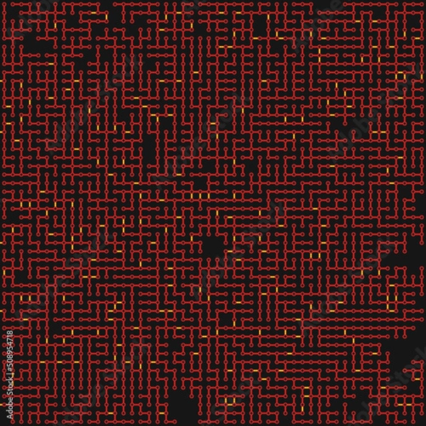 Fototapeta Albert-Laszlo Barabasi algorithm network visualization implementation illustration