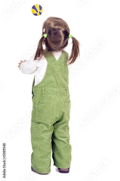 Fototapeta Baby Girl In Green Pants