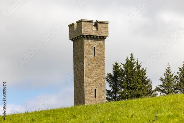 Obraz Prop of Ythsie, folly tower, Scottish Highlands