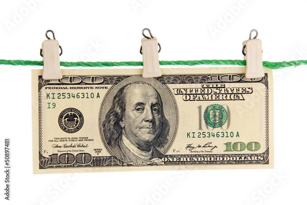 Fototapeta American banknotes.