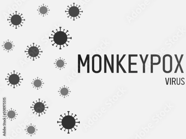 Fototapeta Monkeypox virus illustration