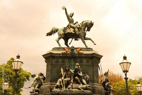 Fototapeta Statua von echestre z D. Pedro I w Rio de Janeiro