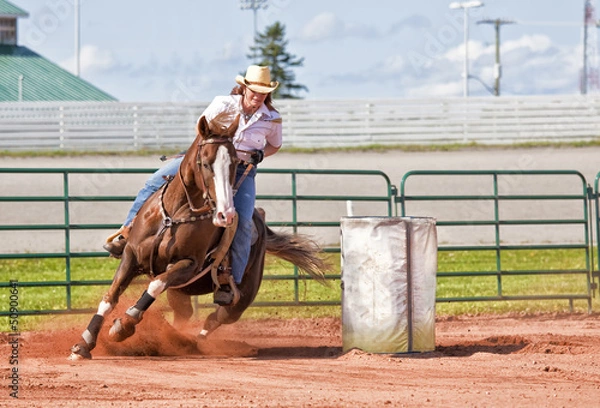 Obraz Barrel Racer
