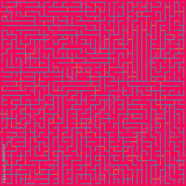 Fototapeta Albert-Laszlo Barabasi algorithm network visualization implementation illustration
