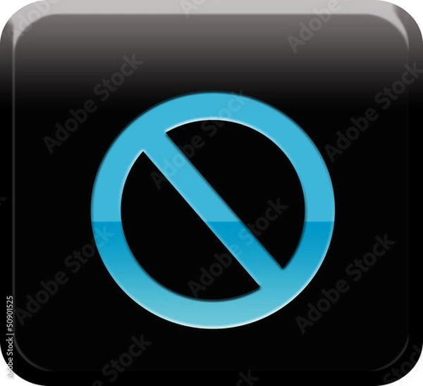 Obraz prohibir azul