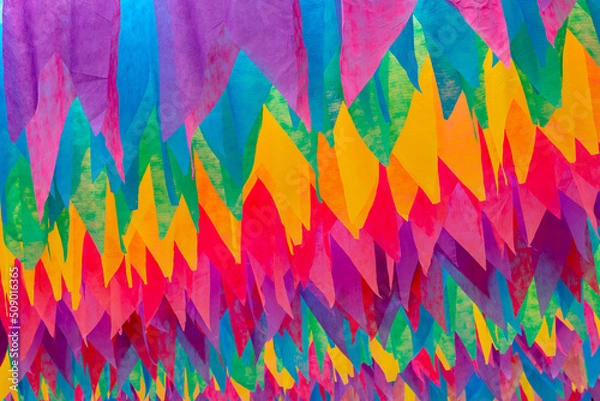 Obraz decoração junina - bandeirinhas coloridas de festa junina no brasil