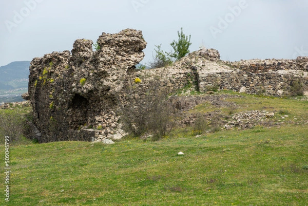 Fototapeta Ruins of ancient Vishegrad Fortress, Bulgaria