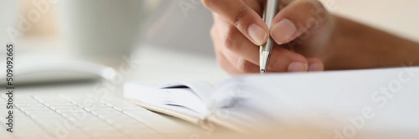 Obraz Open diary with clean page