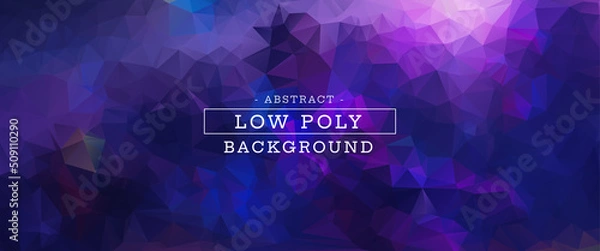 Obraz abstract low poly background wallpaper
