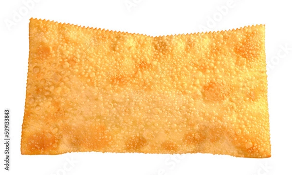 Fototapeta large fried pastel element on white background