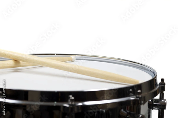 Obraz Snare drum with a pair sticks