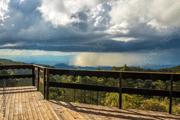 Obraz Deck in the mountain