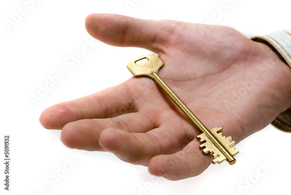 Fototapeta Hand with key